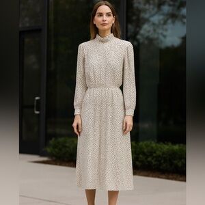 ZARA Famous "Polka Dot Dress" White/Black Size Small Dress. #ZaraPolkaDotDress